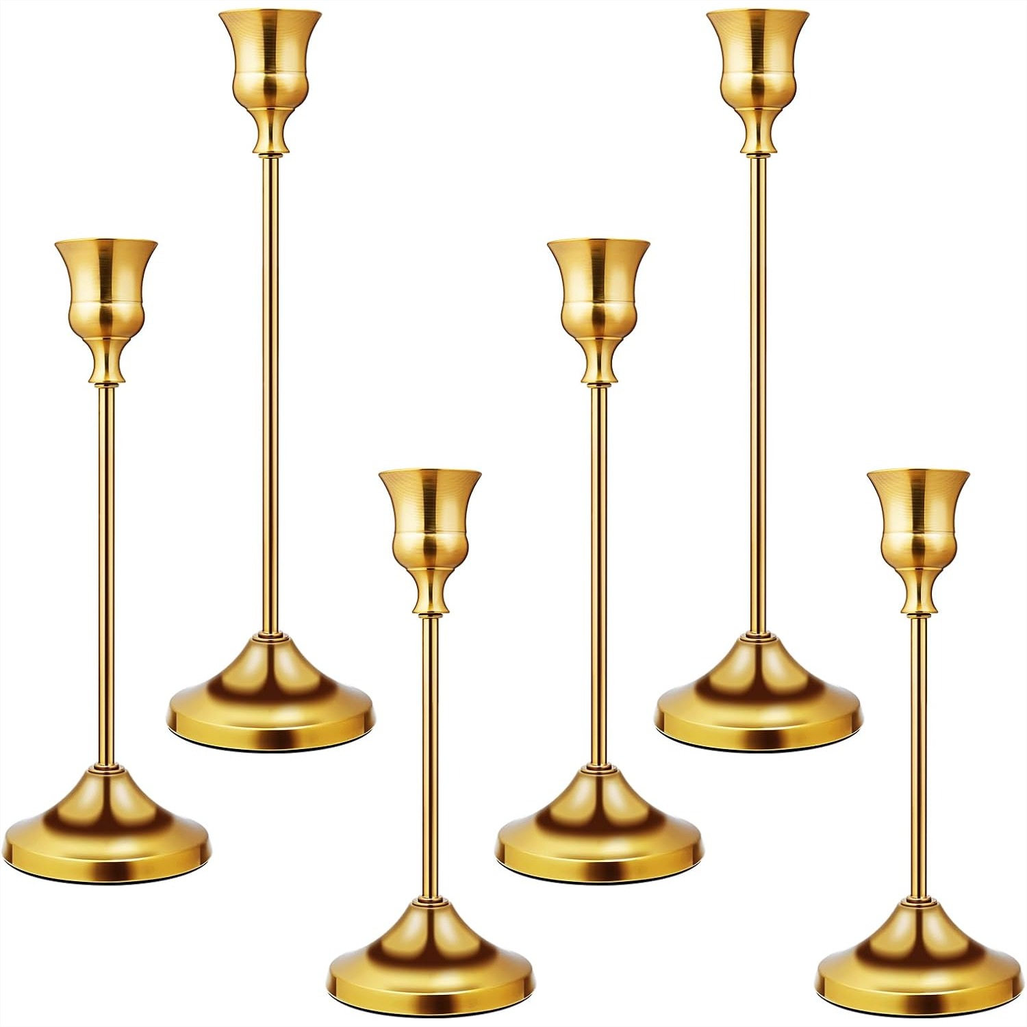 Home Decor Free Images - Metal Taper Candle Holders Set of