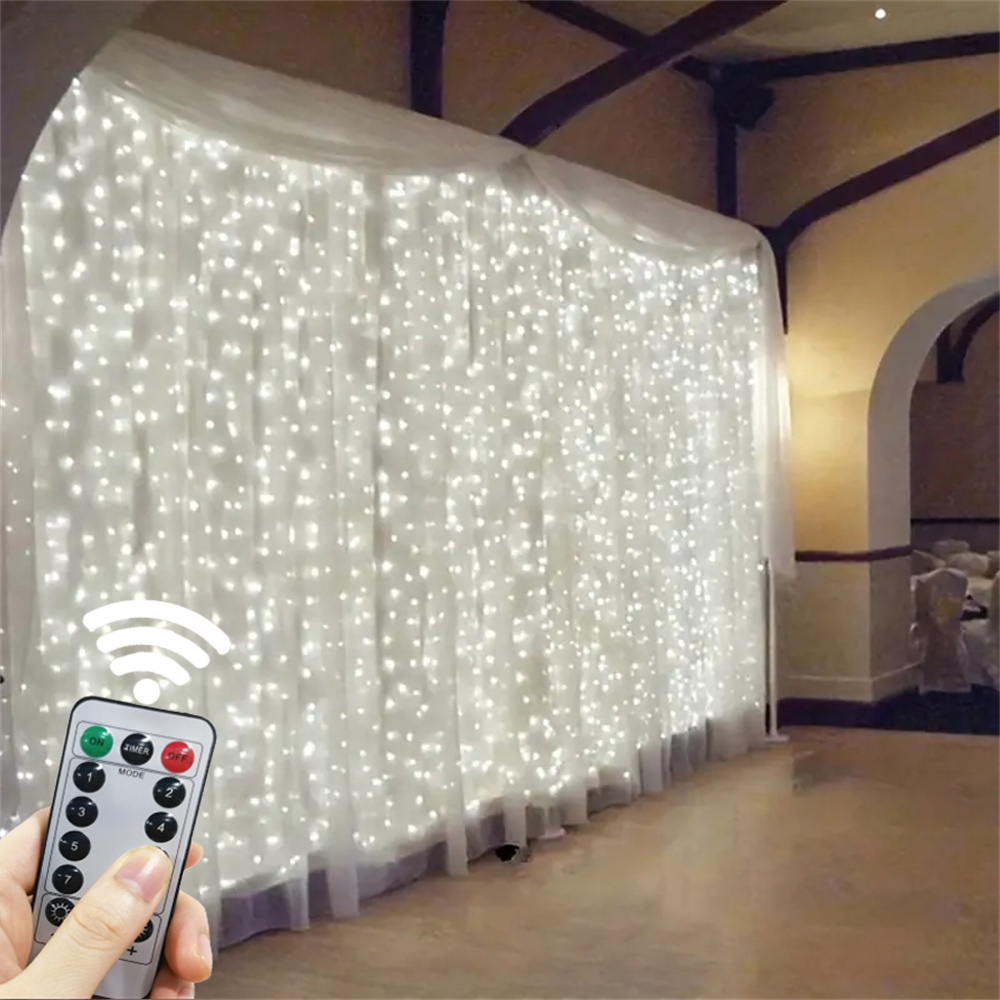 String Curtain Light - Remote Control Festoon Christmas Party USB