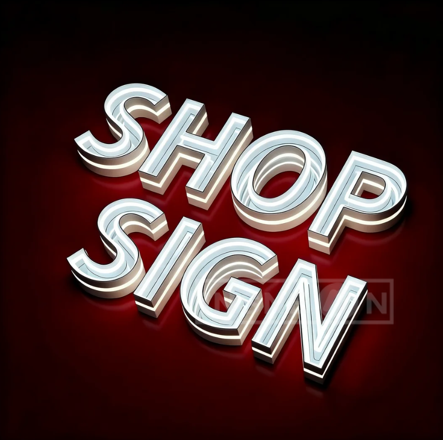 Neon Sign Led Custom - Shop Mirror Sign Custom Infinity Mirror