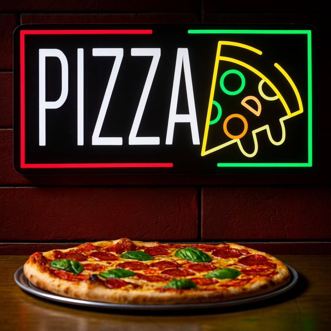 Home Decor Shop - Pizza Neon Sign Business USB LED