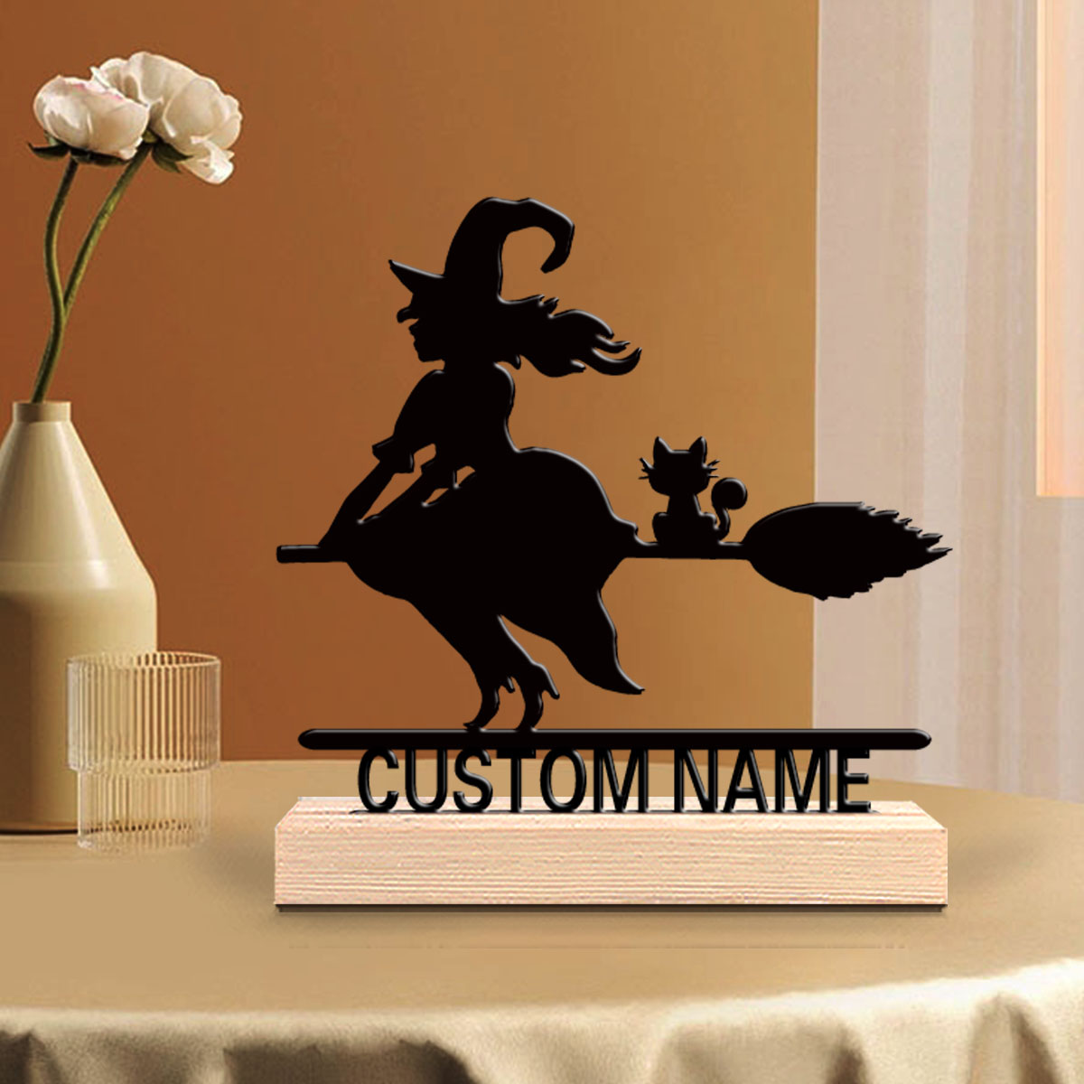 Home Decor Luxury - 1pc Cute Personalized Custom Witch Metal