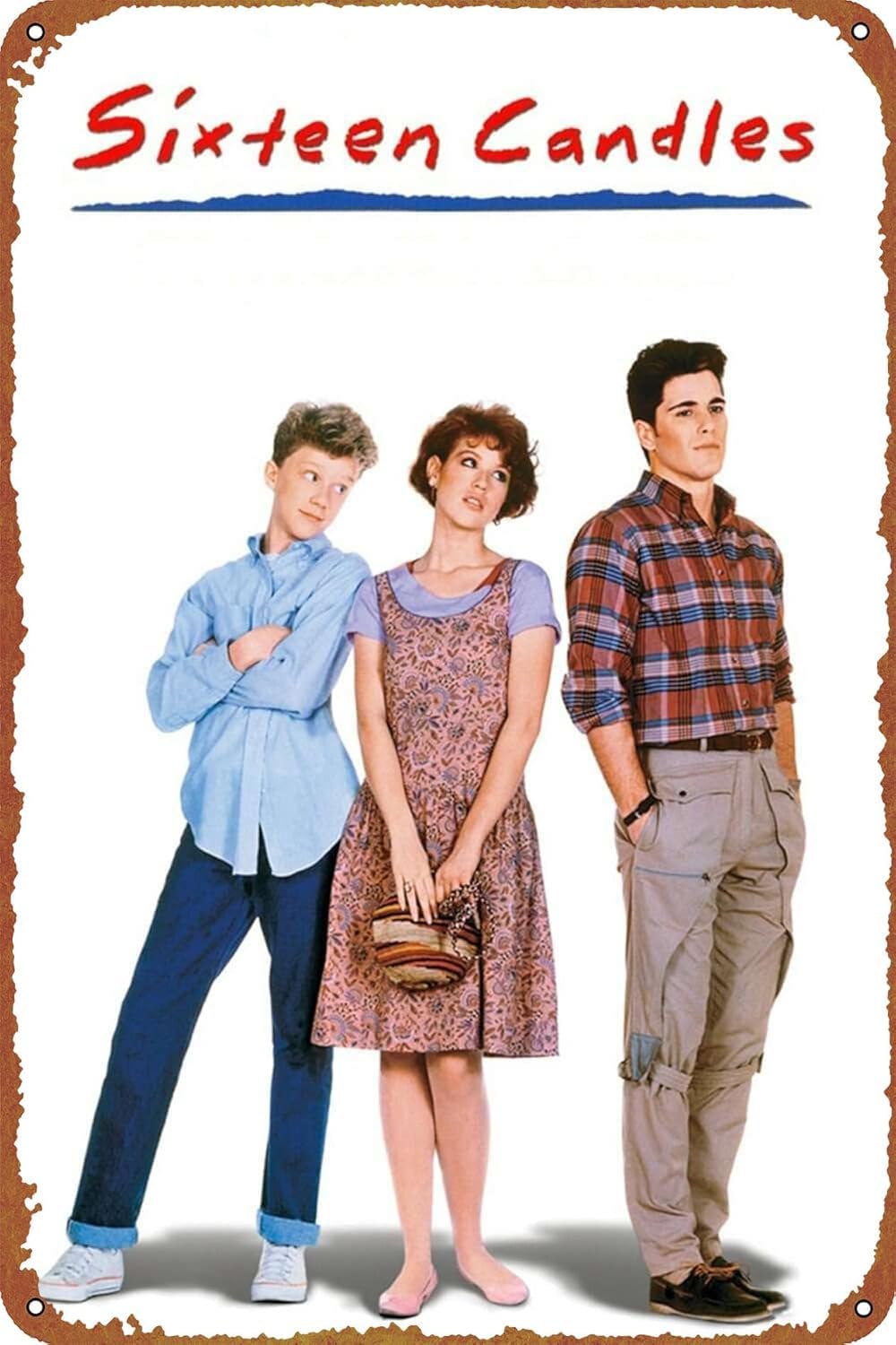Home Decor Shop - Sixteen Candles Movie Poster Vintage Tin