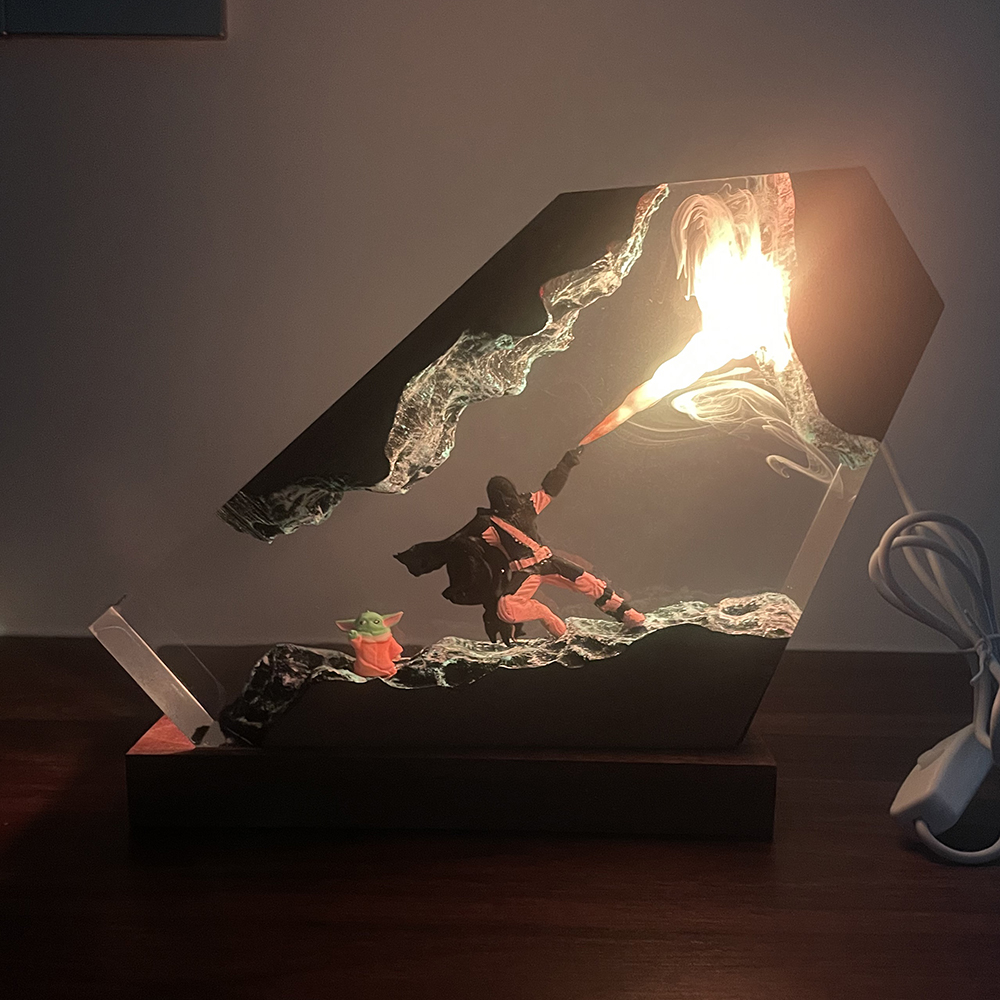 Home Decor Collection - Table Resin Lamp Sci-fi Figure Colorful