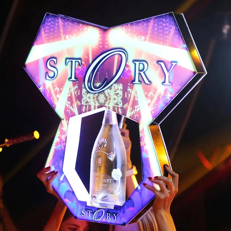 Neon Sign Led Custom - Customized Logo LED VIP Nexus Bottle
