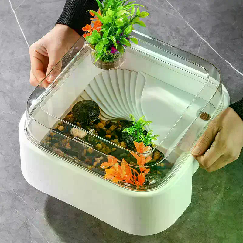 Home Decor Habitat - Home Desktop Turtle Tank Transparent With
