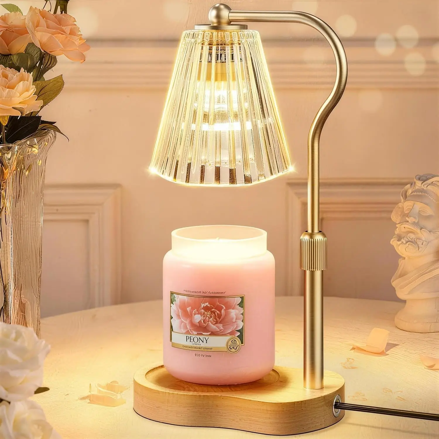 Home Decor Free Images - Flame-Free Candle Warmer Lamp with Timer