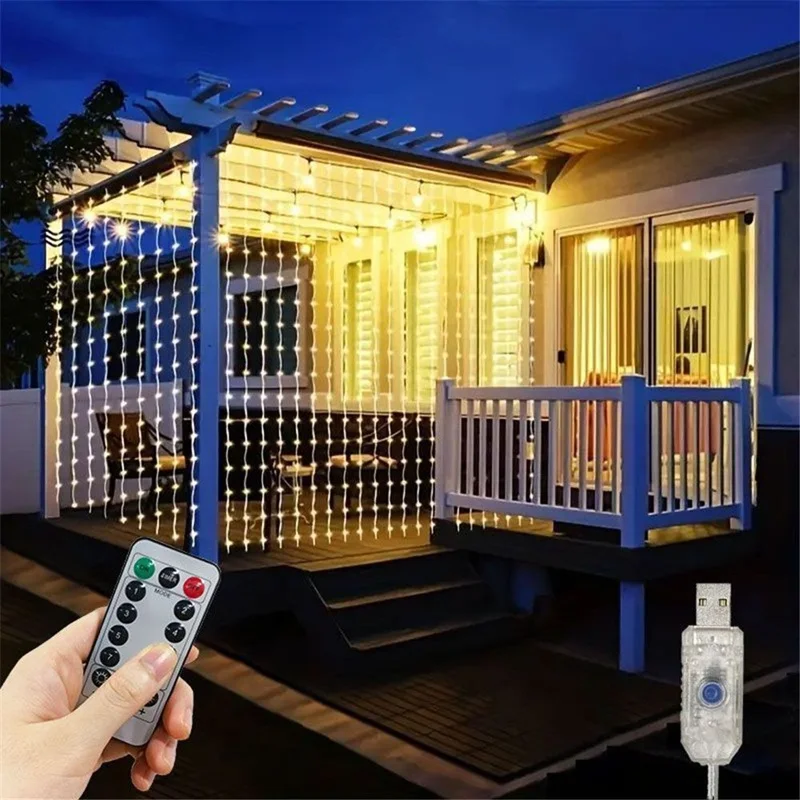 6x3M LED USB Curtain String Fa - String Curtain Light 리뷰 및 가격