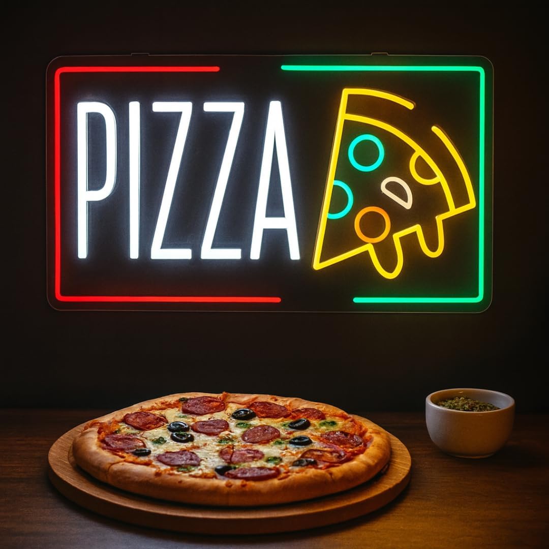 Pizza Neon Sign Business USB L - Home Decor Shop 리뷰 및 가격