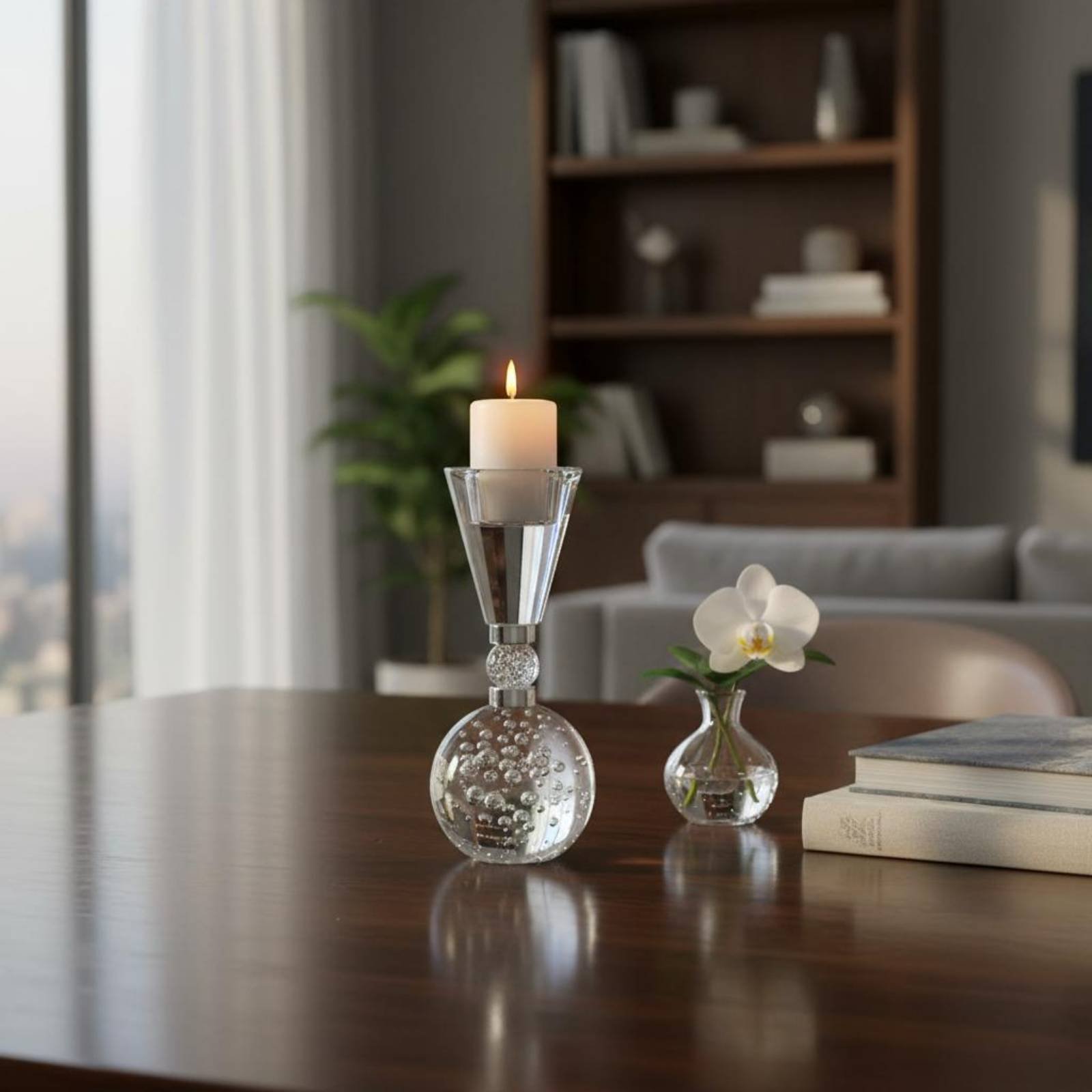 Crystal Candle Holder Bright L - Home Decor Luxury 리뷰 및 가격