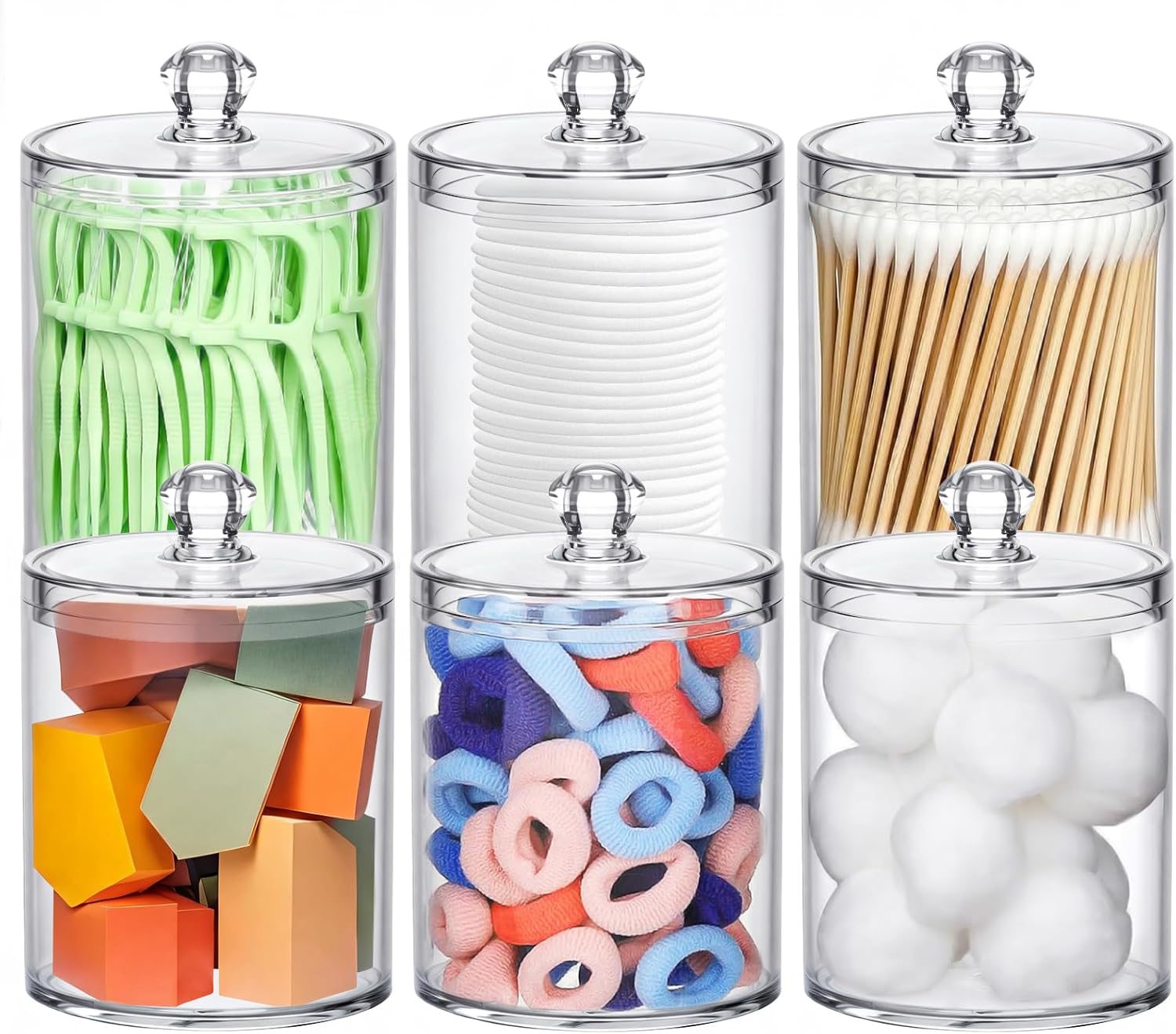 Acrylic Qtip Holder 6 Pack wit - Home Decor Free Images 리뷰 및 가격
