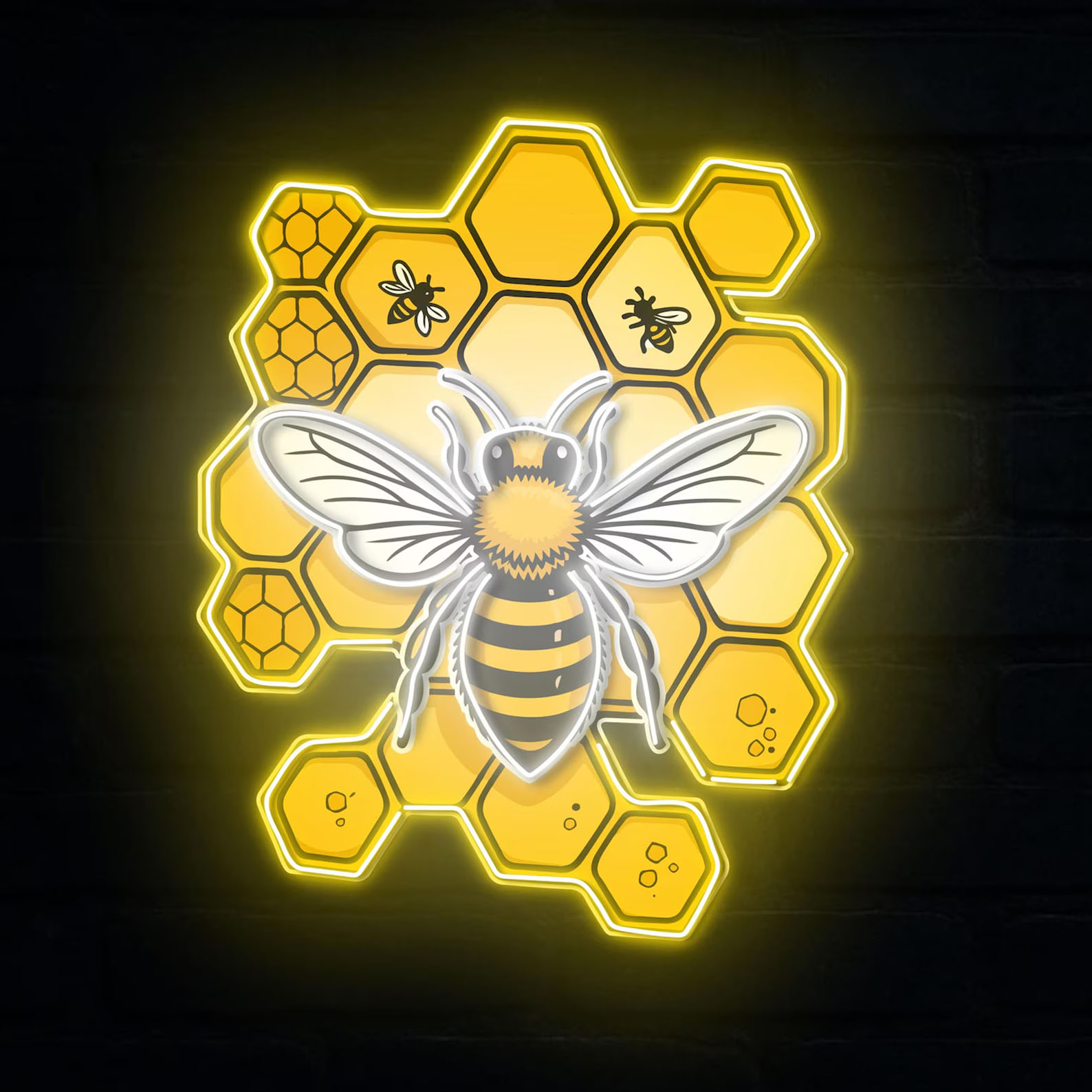 Bee Neon Sign,Garden LED Sign, - Neon Sign Led Custom 리뷰 및 가격