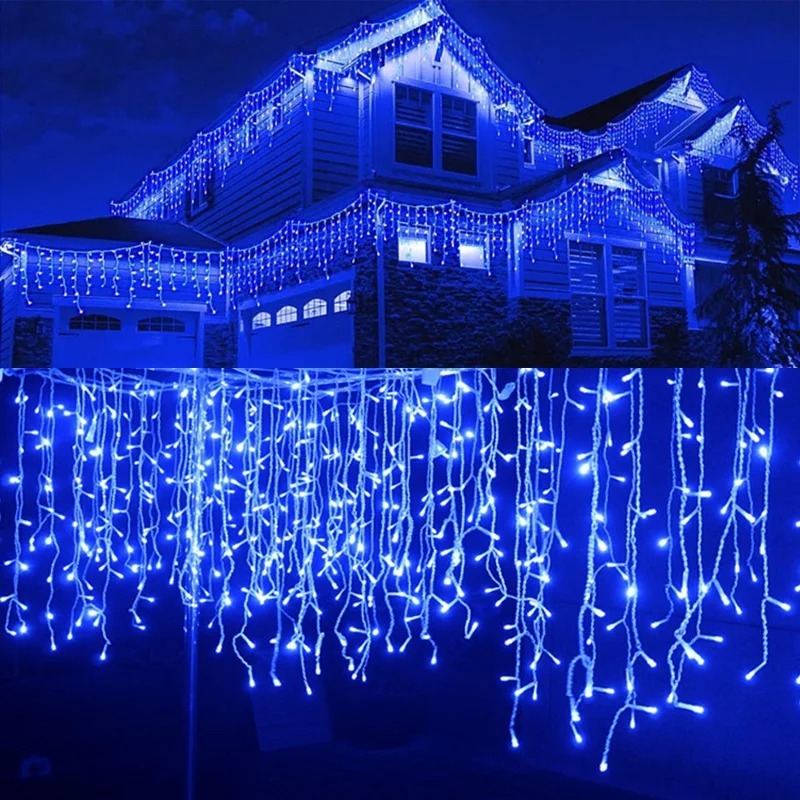 Christmas Icicle String Lights - String Curtain Light 리뷰 및 가격