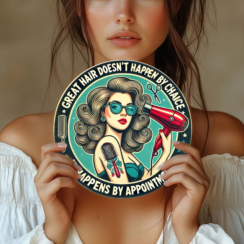 1pc Retro Hair Care Metal Alum - Home Decor Shop 리뷰 및 가격