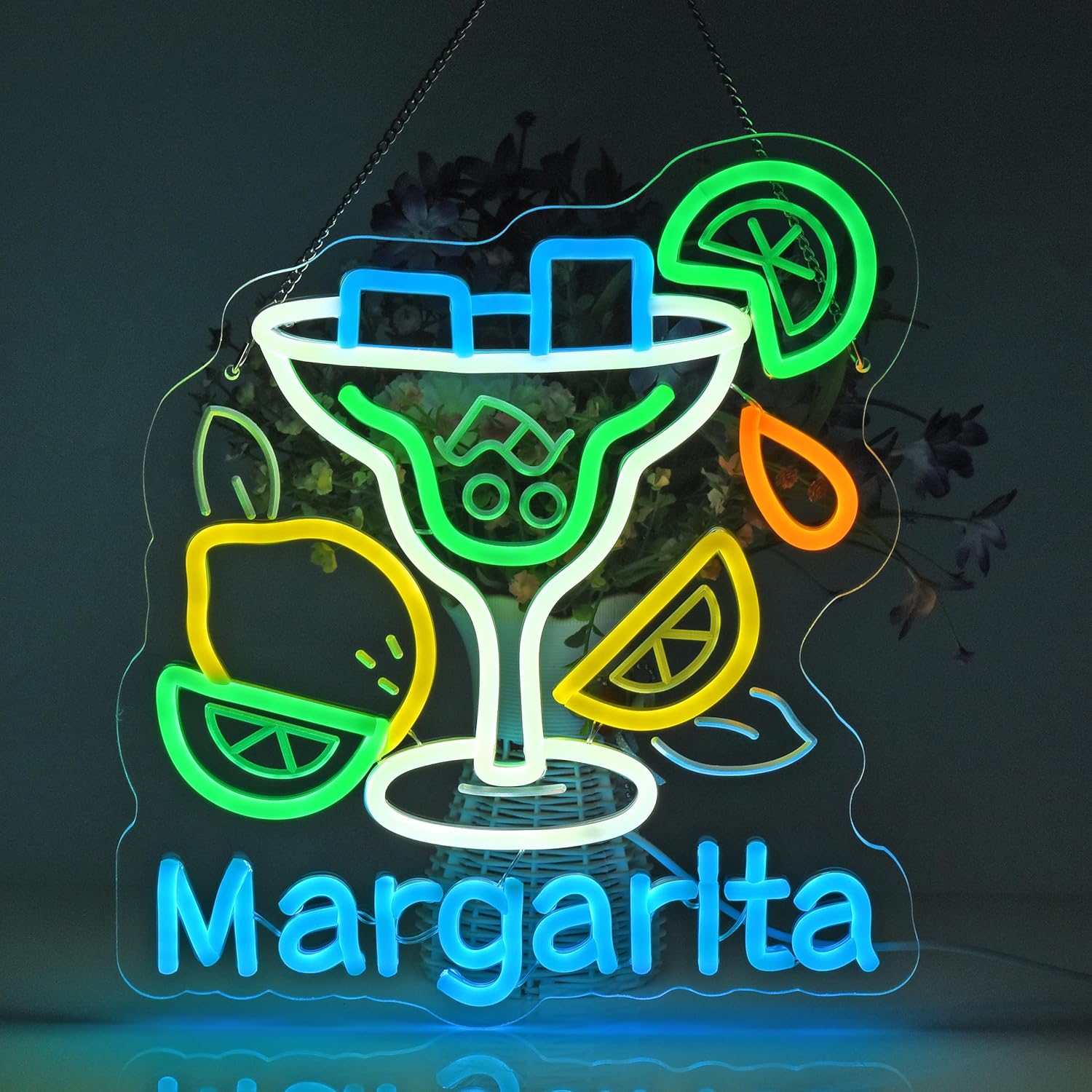 Margarita Neon Sign Wall Art D - Home Decor Shop 리뷰 및 가격