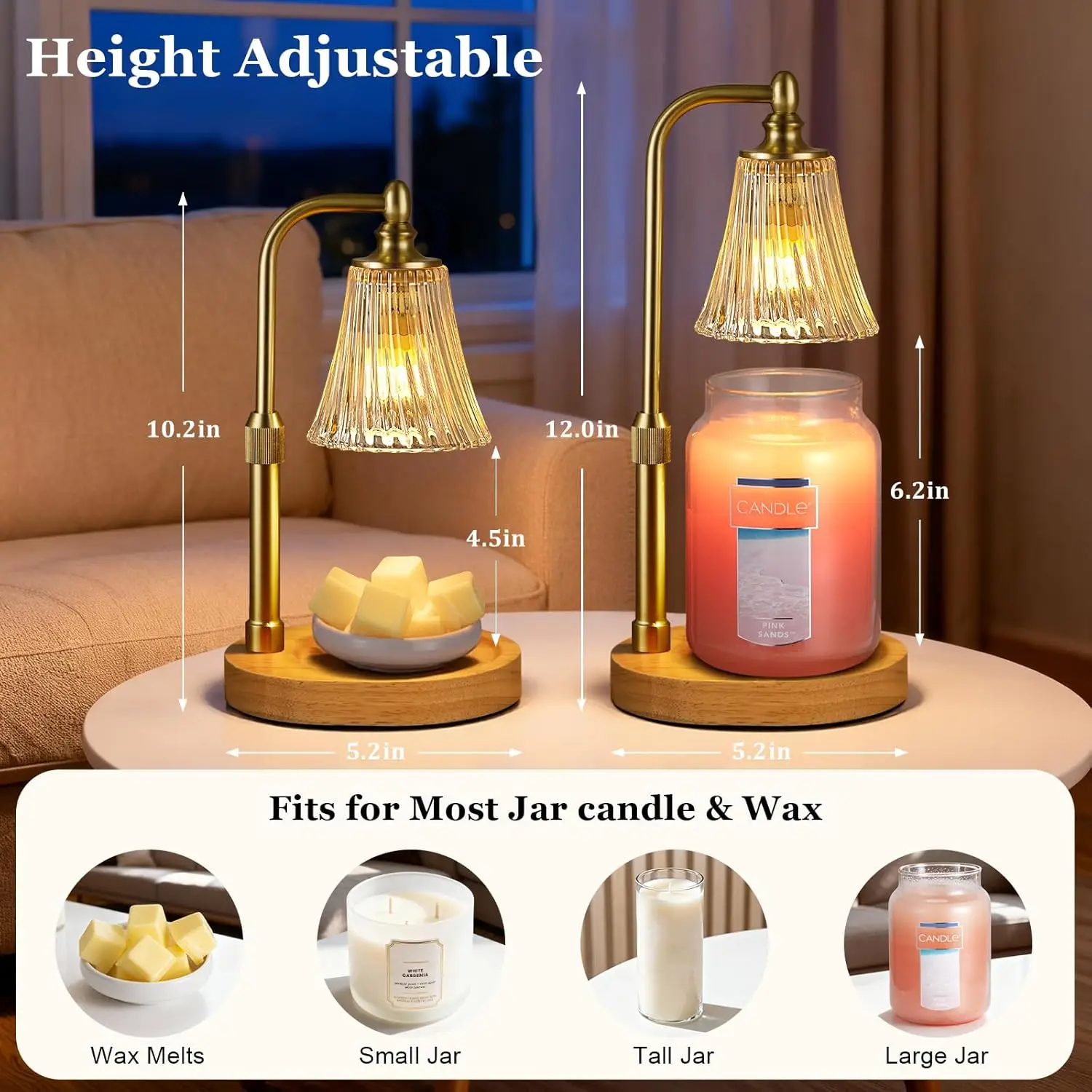Timer Dimmable Candle Warmer L - Home Decor Free Images 리뷰 및 가격