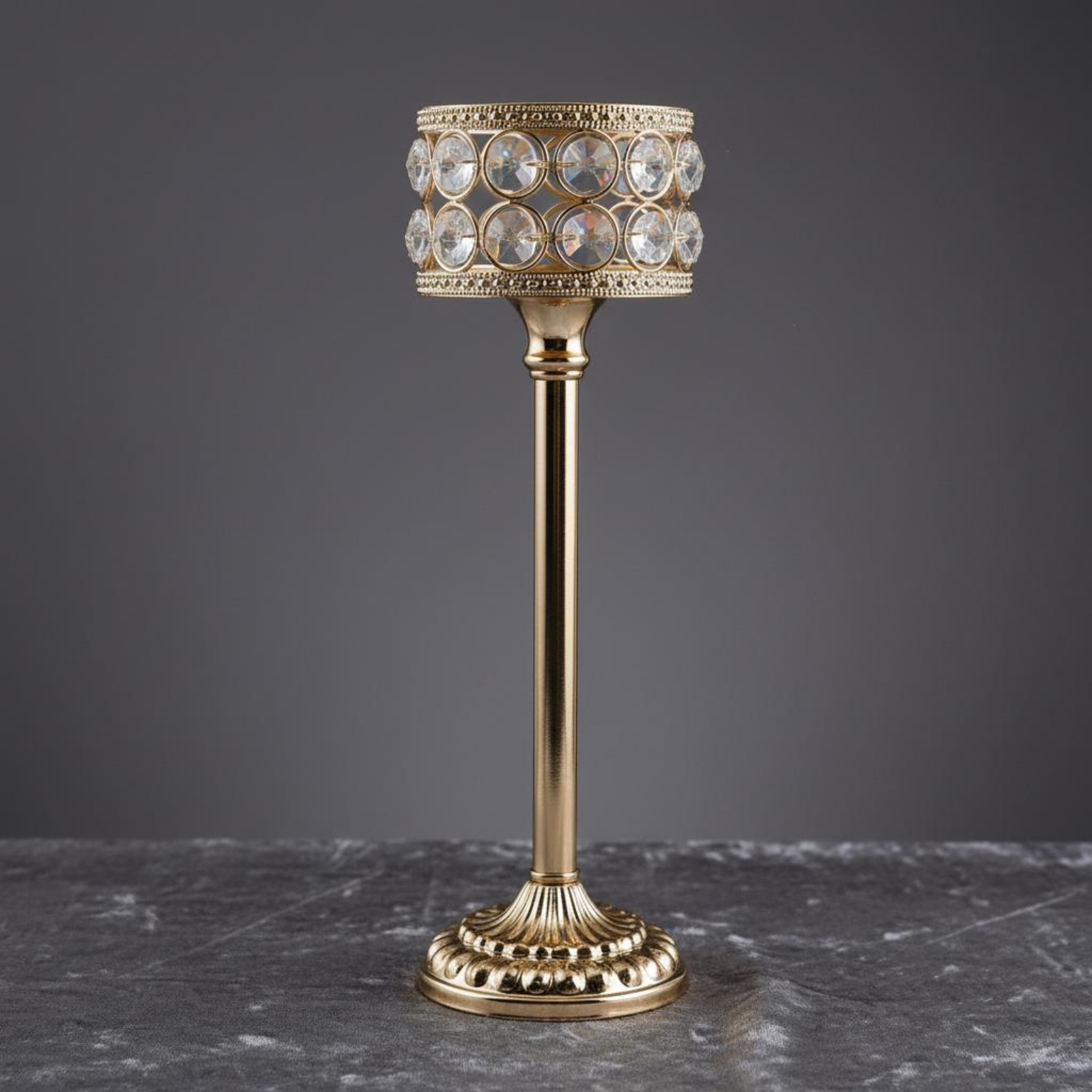 3 Pieces Gold Crystal Candle H - Home Decor Luxury 리뷰 및 가격
