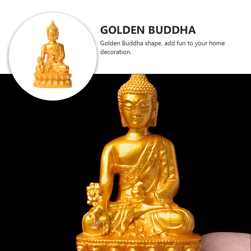 1Pcs Golden Buddha Decor Resin - Home Decor Luxury 리뷰 및 가격