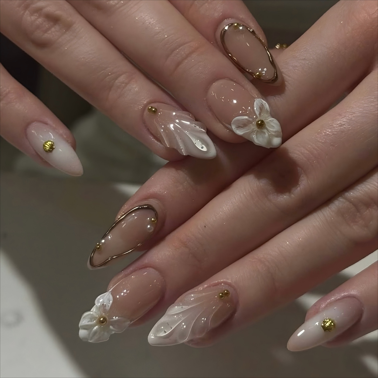 3D fake nails for women girls  - Pressed Flower Frame 리뷰 및 가격
