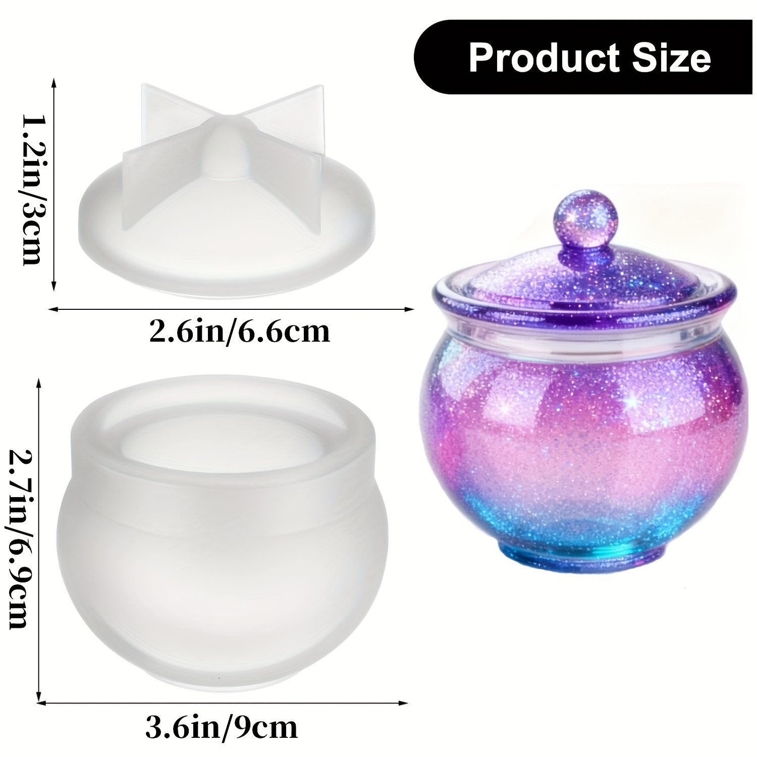 1 set of round resin can molds - Home Decor Manufacturers 리뷰 및 가격
