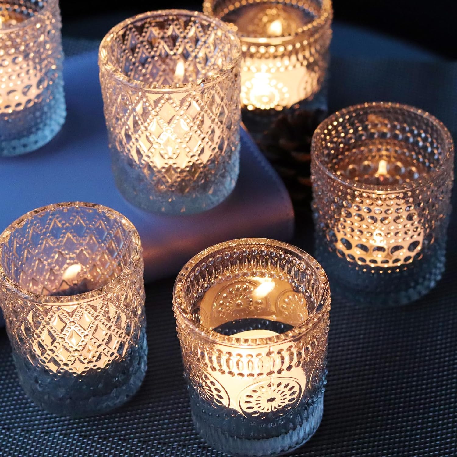 Clear Glass Votive Candle Hold - Home Decor Free Images 리뷰 및 가격