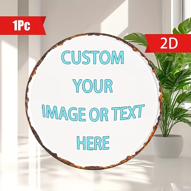 Custom Round Metal Tin Sign, P - Home Decor Free Images 리뷰 및 가격